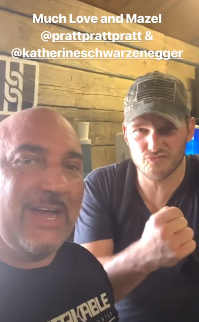Chris Pratt, Jay Glazer, Instagram Chris Pratt, Jay Glazer, Instagram